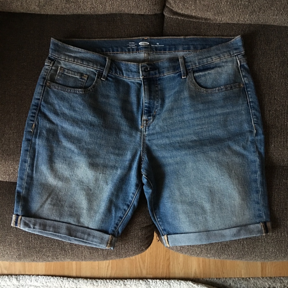 Medium Wash Bermuda Shorts